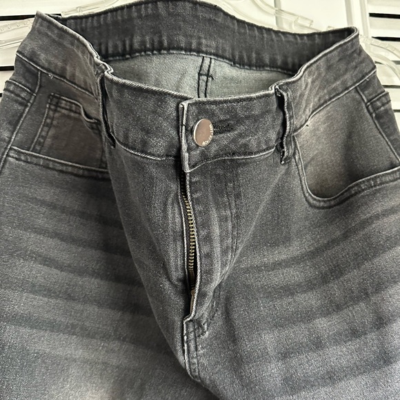 High Waist Distressed Flare Jeans Size 12 - Picture 2 of 5